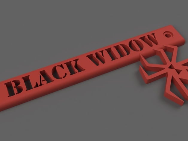 Black Widow Name Plate