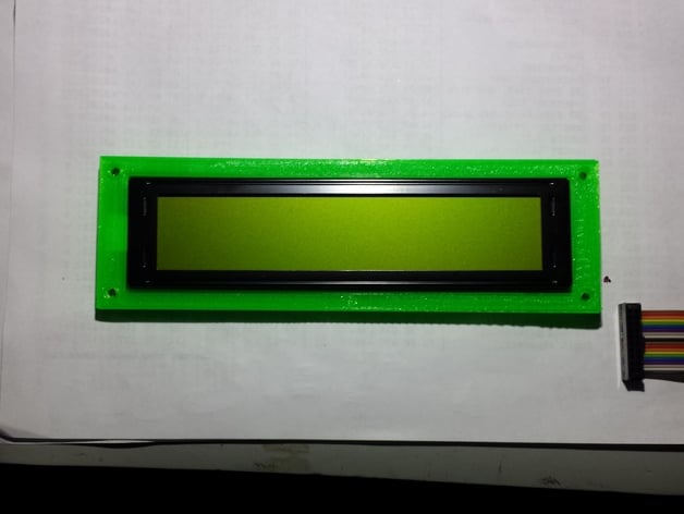 Character LCD holder - I needed a simple enclosure for a 40x4 character LCD so I made one!