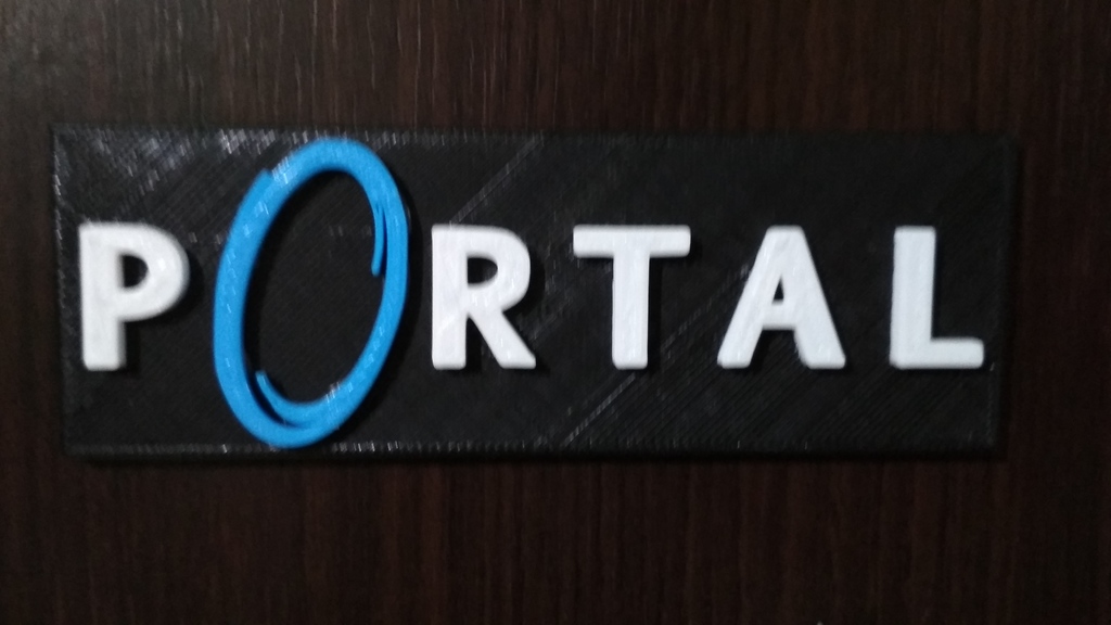Portal 3D printable logo
