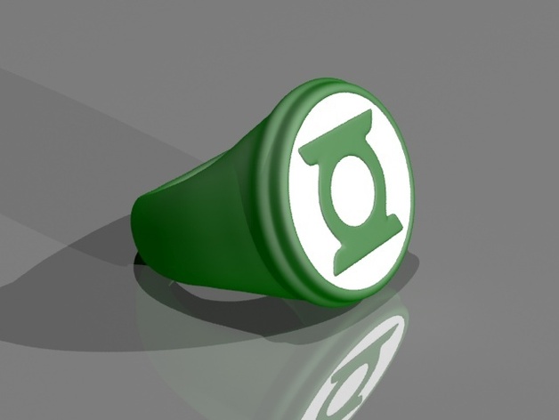 Glow in the dark Green Lantern ring