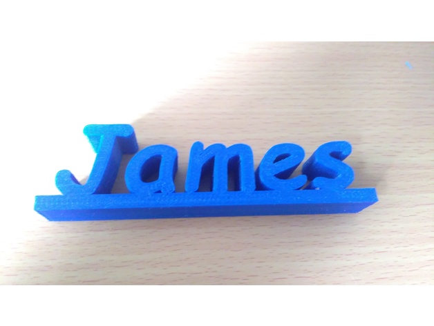 James 3D Nameplate