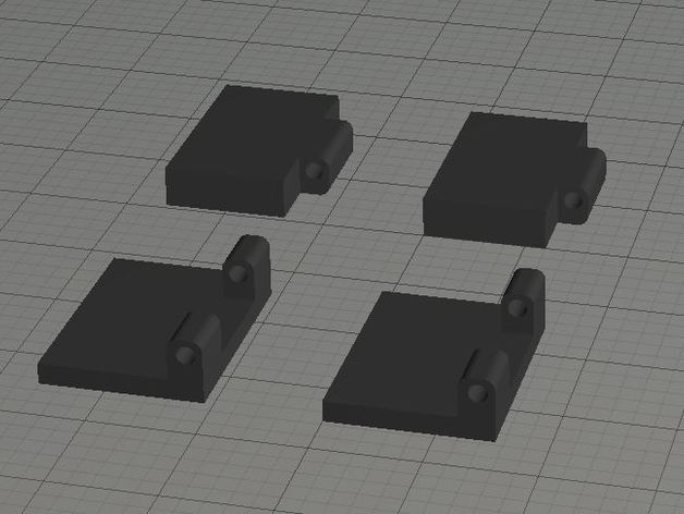 Hinges for perspex front panel on Flashforge Creator