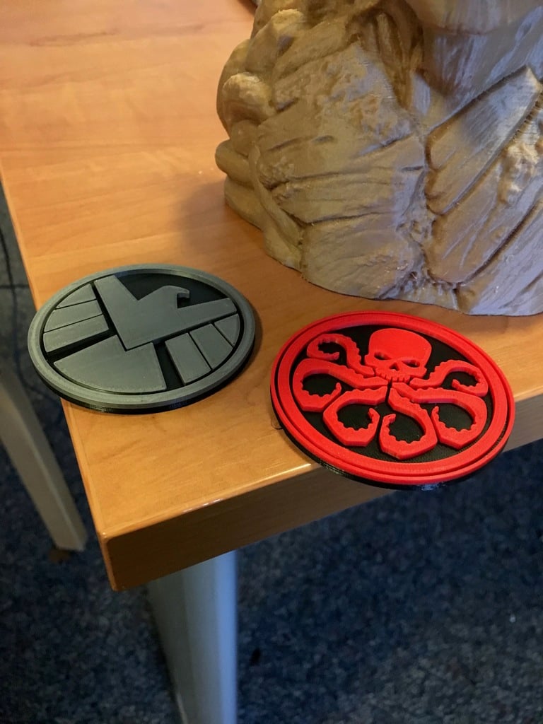 Marvel SHIELD and Hydra Emblems