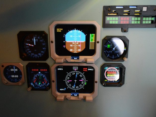 MD-80 framing for gauges