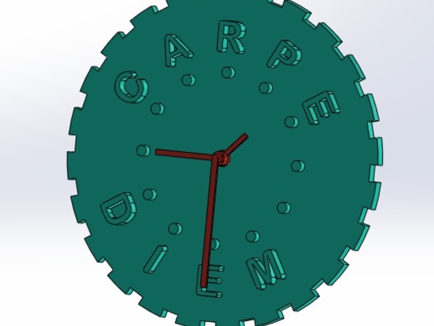 Carpe Diem Wall Clock (aprovecha el tiempo)