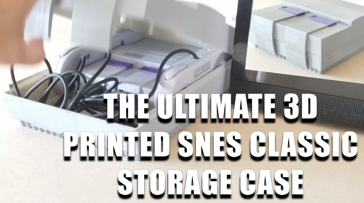 SNES classic storage case that looks like a SNES classic