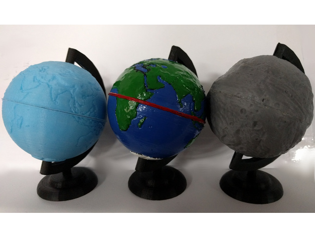 Some Globes (Earth + Vesta)