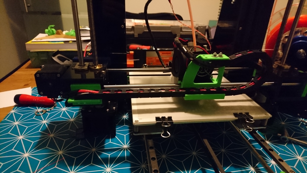 anet a6 kabelchain mount x axis