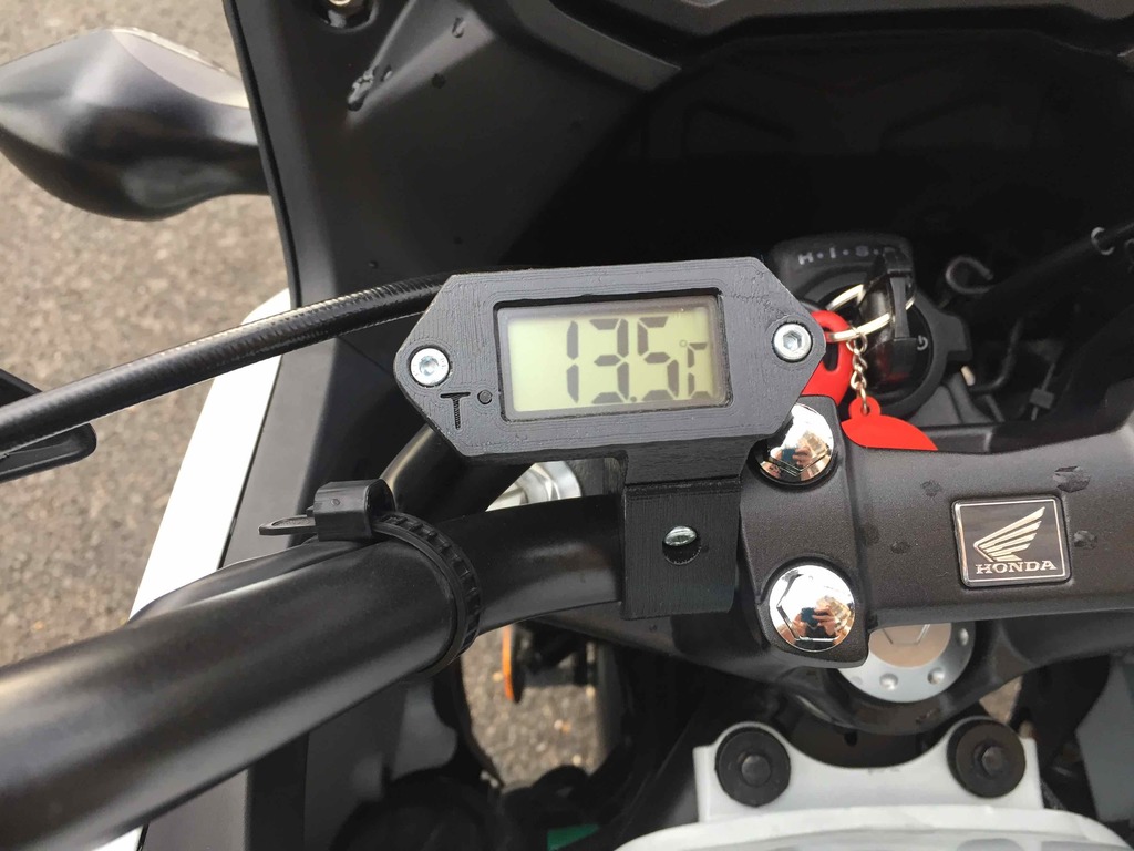 Motorcycle thermometer mount