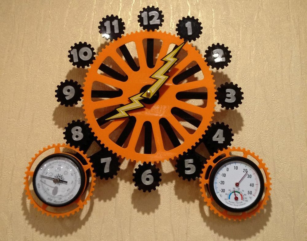 Funky gears clock