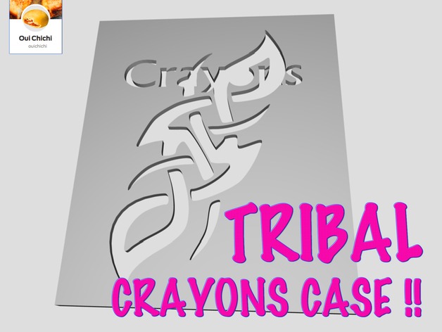 Tribal Crayon Case