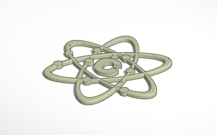 Atom Necklace (Carbon)