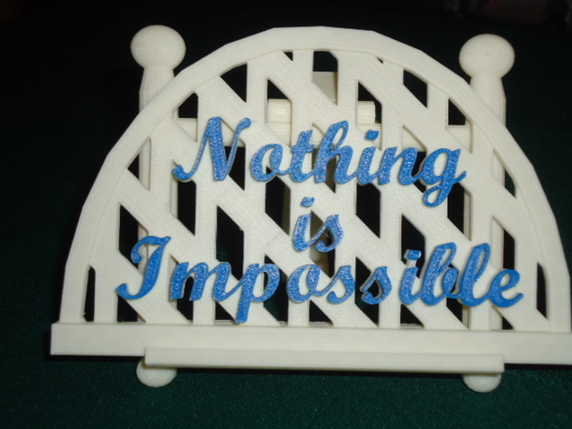 Frame and Picture of Nothing is Impossible