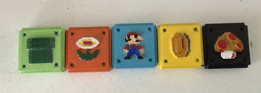 Mario Azul Board Game Tiles