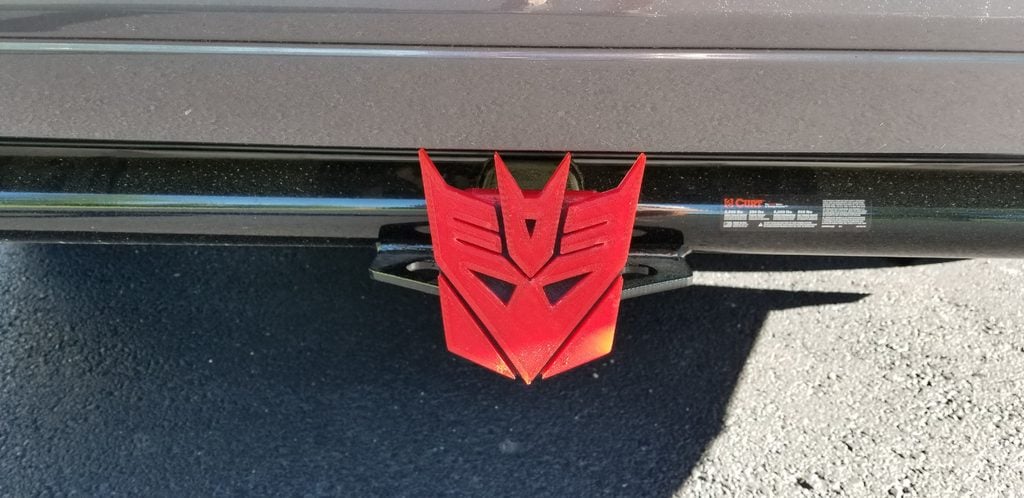 Transformers Hitch Cover with Tabs
