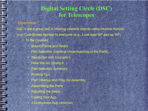 DSC - Digital Setting Circle