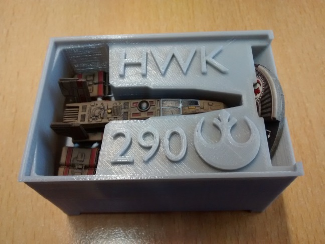 HWK-290 Holder (X-Wing Miniatures) for Stanley organizer