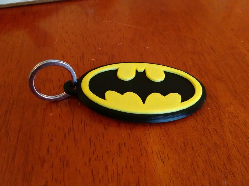 Bat Symbol Key Fob
