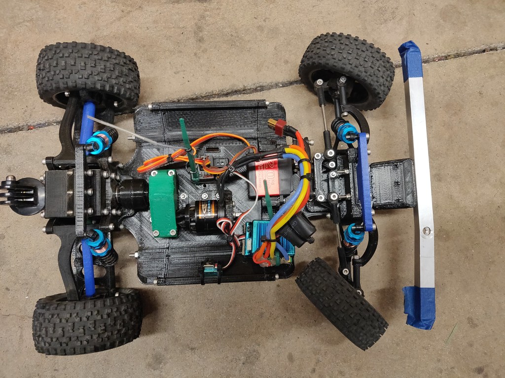 3D printed RC Car V2 (Rear Assembly) [3 of 3]