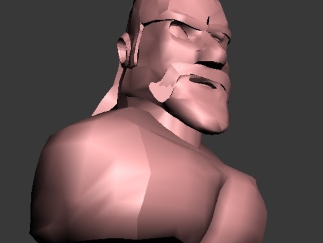 This is a burst model of a barbarian from the game "clash of clan".