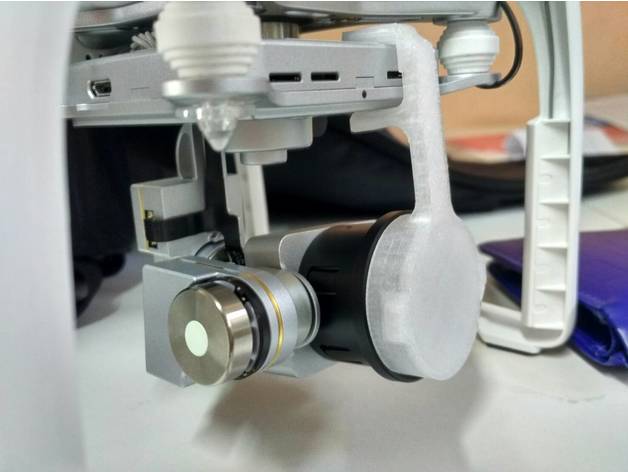 Gimbal Lock for Phantom 3 with Neewer Adapter Ring attached