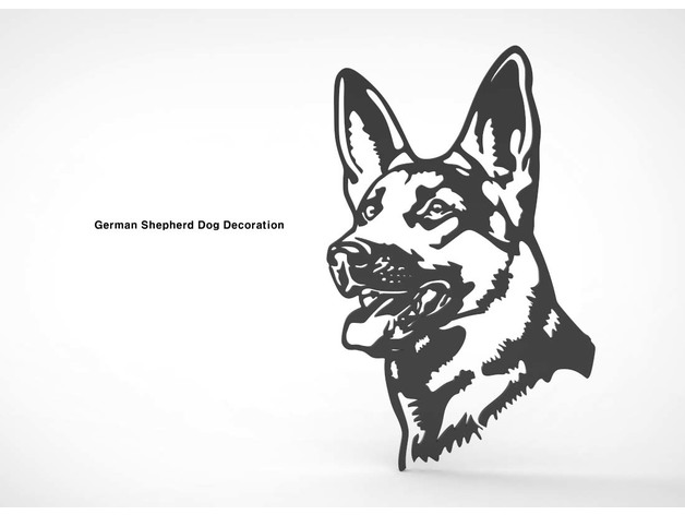 German Shepherd Dog Wall Decoration