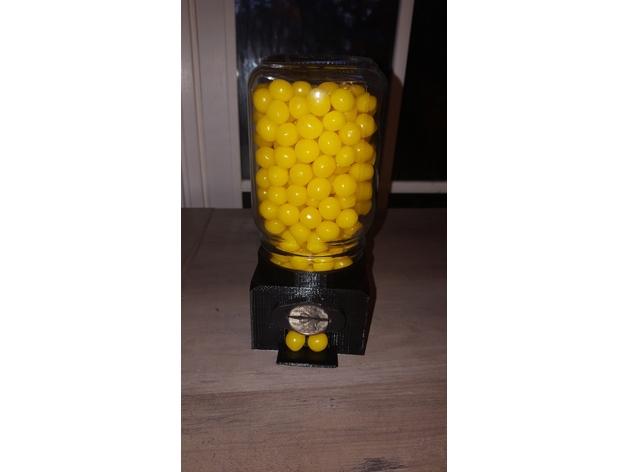 Mason Jar Candy Dispenser (Minimal Filament/Candy Specific)