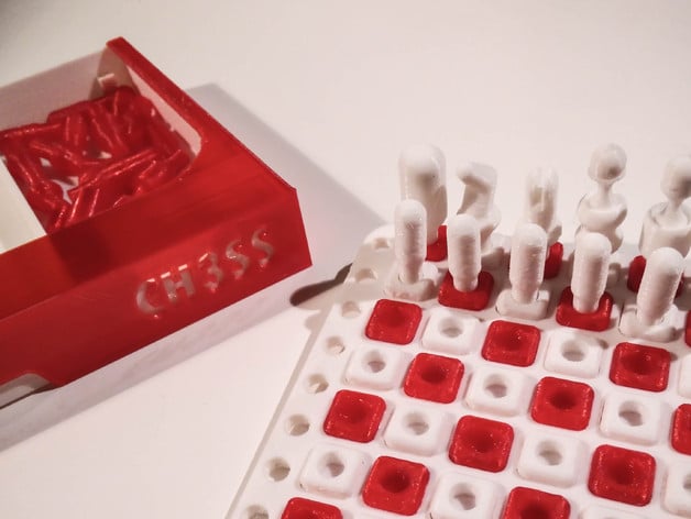 CH3SS, the mini 3d printed chessboard for chess players on the move