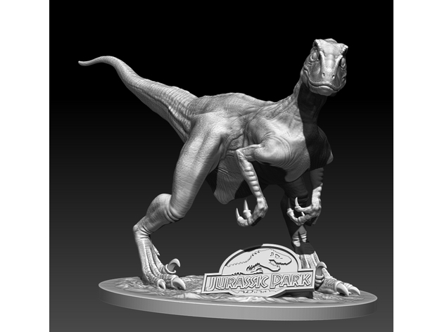 Jurassic Park Velociraptor Statue
