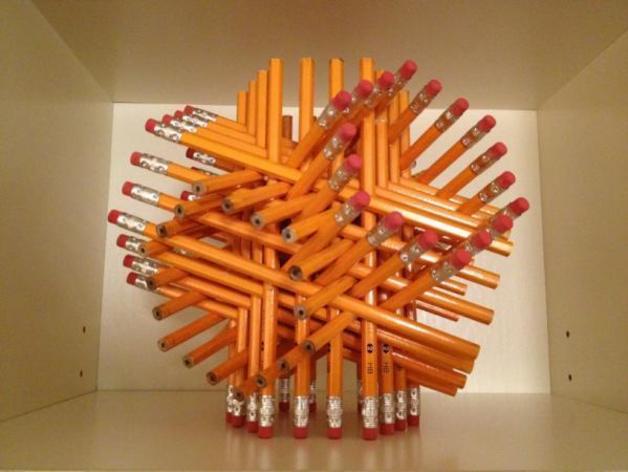 Template for GH's 72 Pencil Sculpture