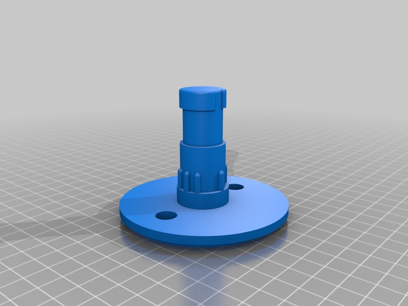 Male part of scotty cup holder, redesigned