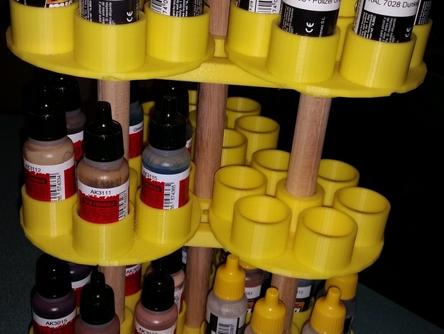 Rotating Paint Stand For 17Ml Paint Bottles Ammo Of Mig