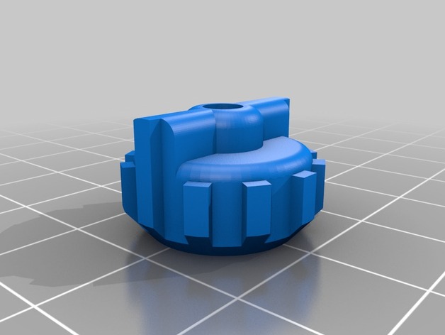 Adusting Knob with Internally Integrated M3 Nut - Fits Bukito,Prusa, and Others.