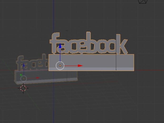 Facebook logo on a stand