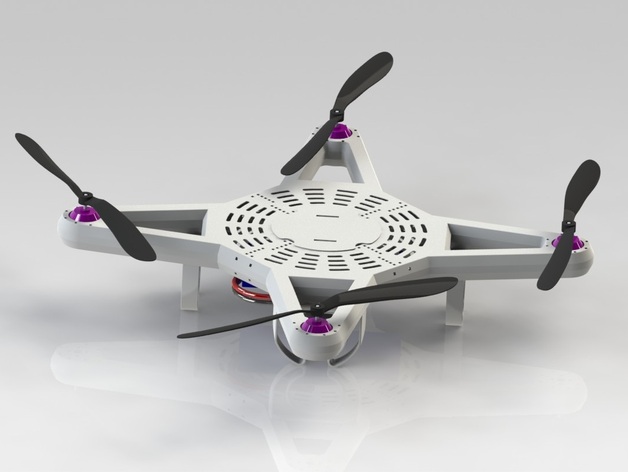 The ZipTier - fully 3d printed quadcopter