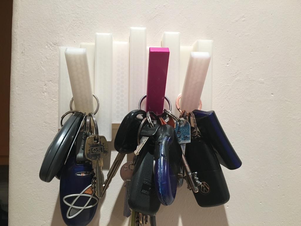 Key peg hook hanger (pegs separate)