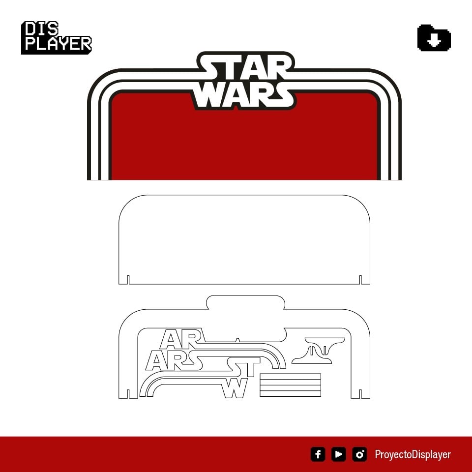 Star Wars Background Laser cut file