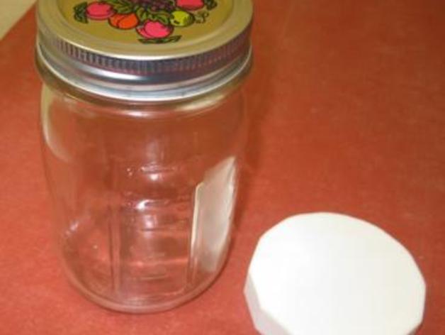 Screw Jar Lid for Pint or Half Pint Wide Mouth Ball or Mason Jar