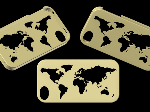 worldwide map iphone4 case