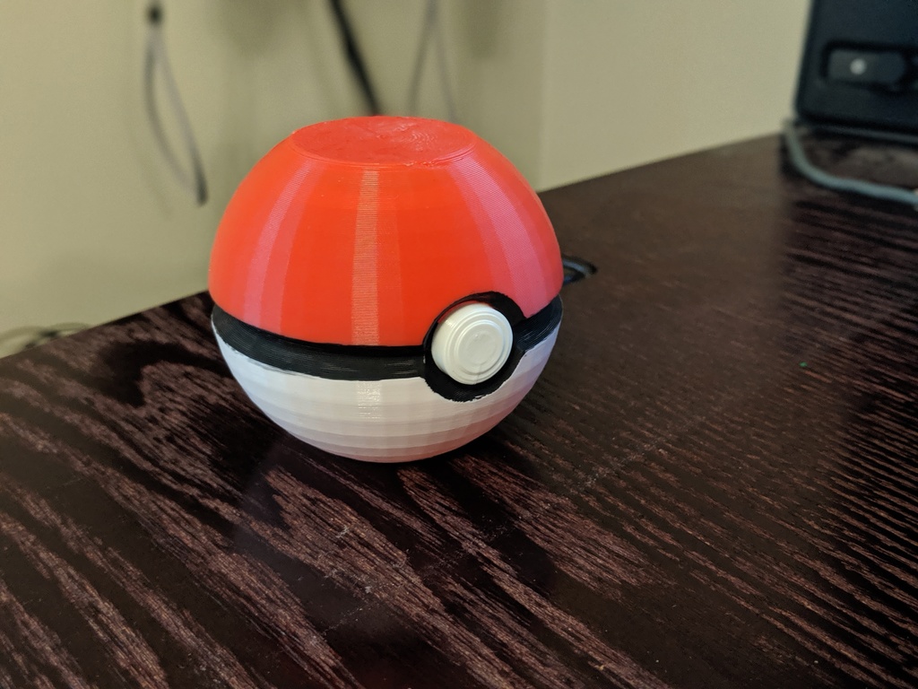 Vase-Mode Pokeball (Opens like a plastic Easter egg)