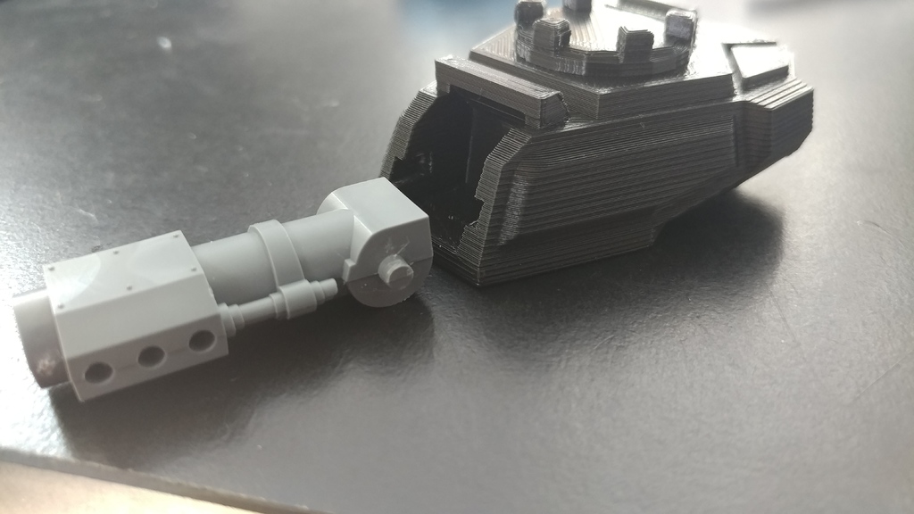Leman Russ turret compatible with poseable turrets