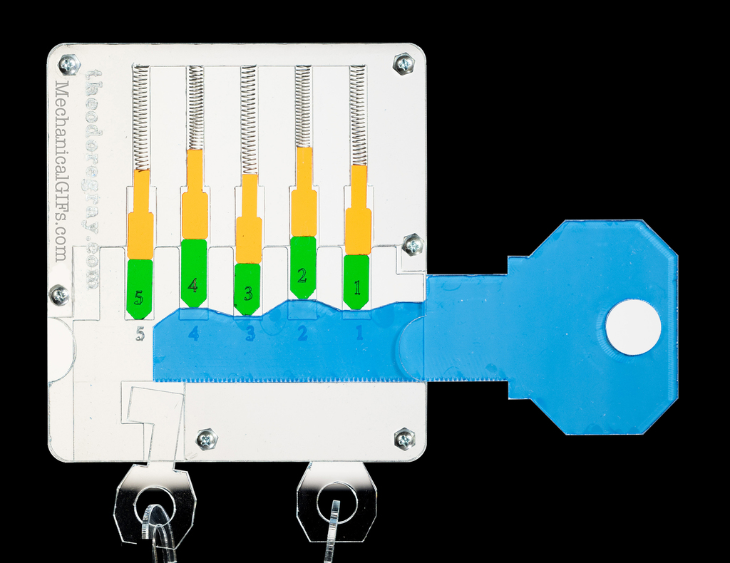 Pin-Tumbler Lock from MechanicalGIFs.com