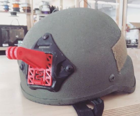 Action camera helmet mount (ops-core mount)
