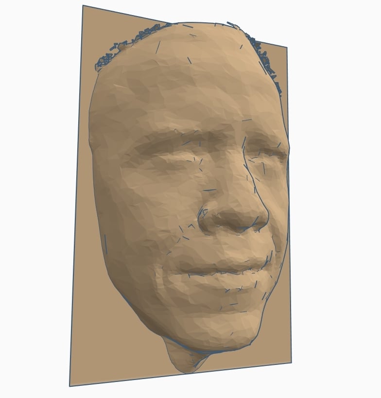Barack H. Obama face scan