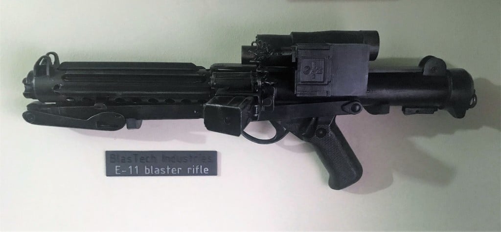 E11 Blaster Wall Display Mounts - Star Wars Stormtrooper
