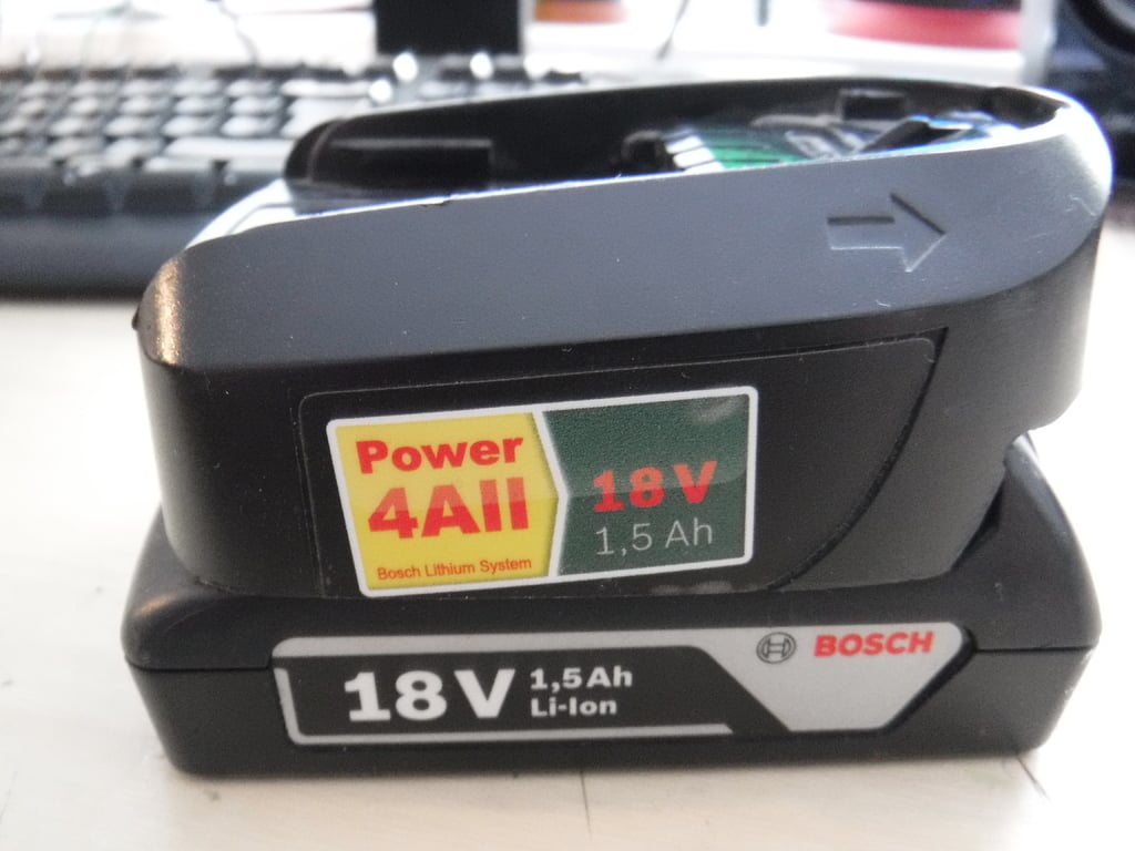 Bosch 18V battery adapter DIY to proffesional