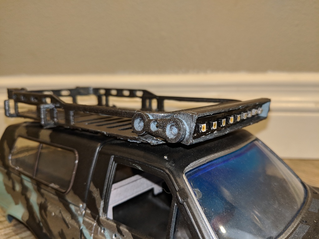 wpl roof rack with LED bar