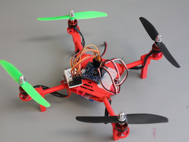 DIY Mini Quadcopter w/ 3D Printed Motor Mounts, Top & Bottom Plates