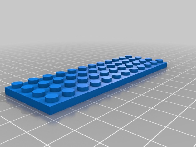 My Customized Parametric Lego Brick 12x4