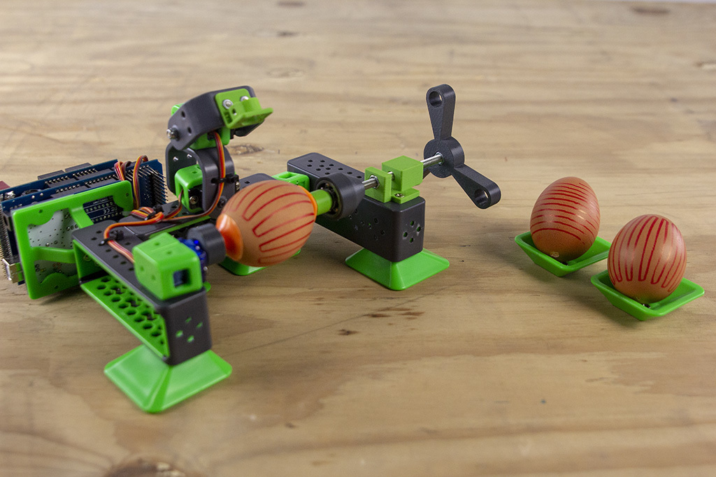 ALLBOT to egg drawing robot transformation parts